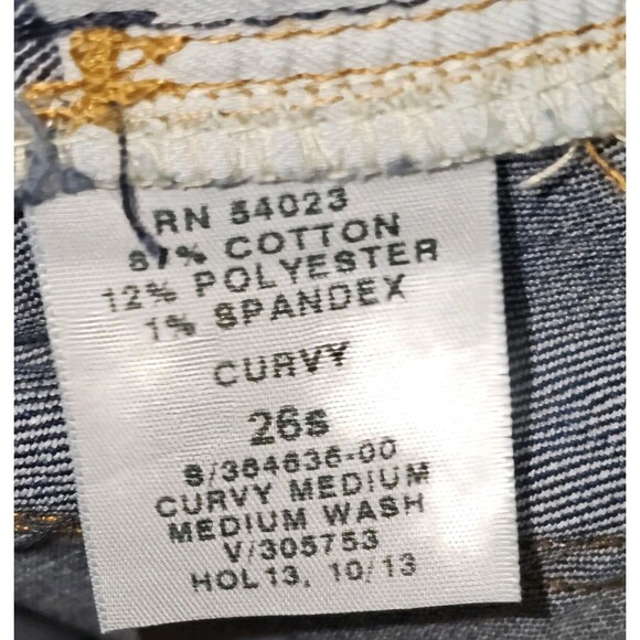 GAP 1969 Women's Curvy Bootcut Jeans Size 26S Blue Denim Medium Wash - Picture 6 of 12